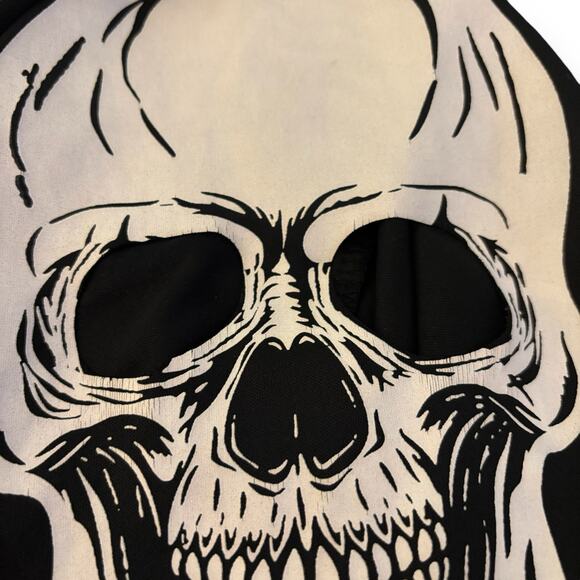 Boys Skeleton Costume Size 9-11 Years Mask, Gloves and Jumpsuit - Picture 5 of 6